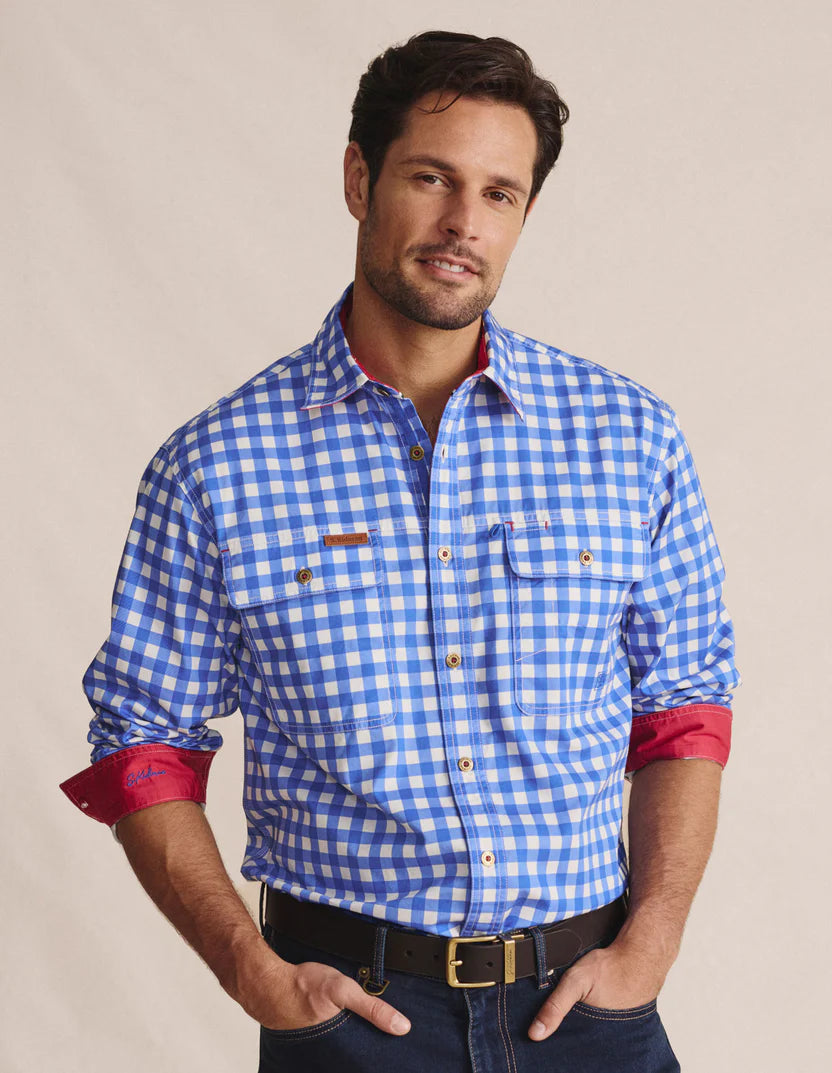S.Kidman - Armstrong Work Shirt - Mid Blue
