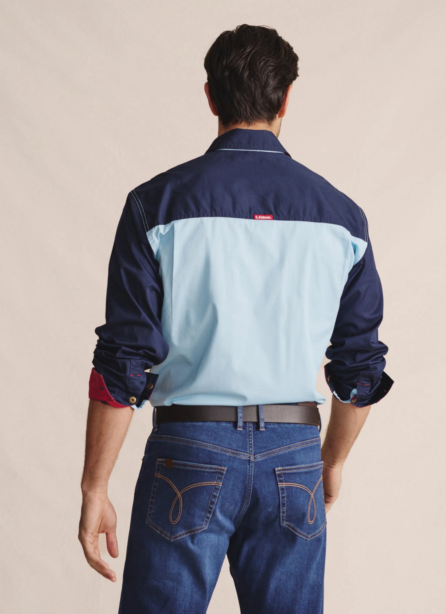 S Kidman - Men's Armstrong Work Shirt Sky Blue