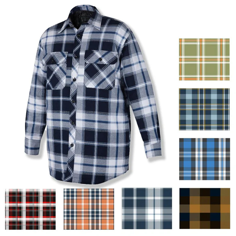 Milton - Men's Flannelette Shirt Open Front