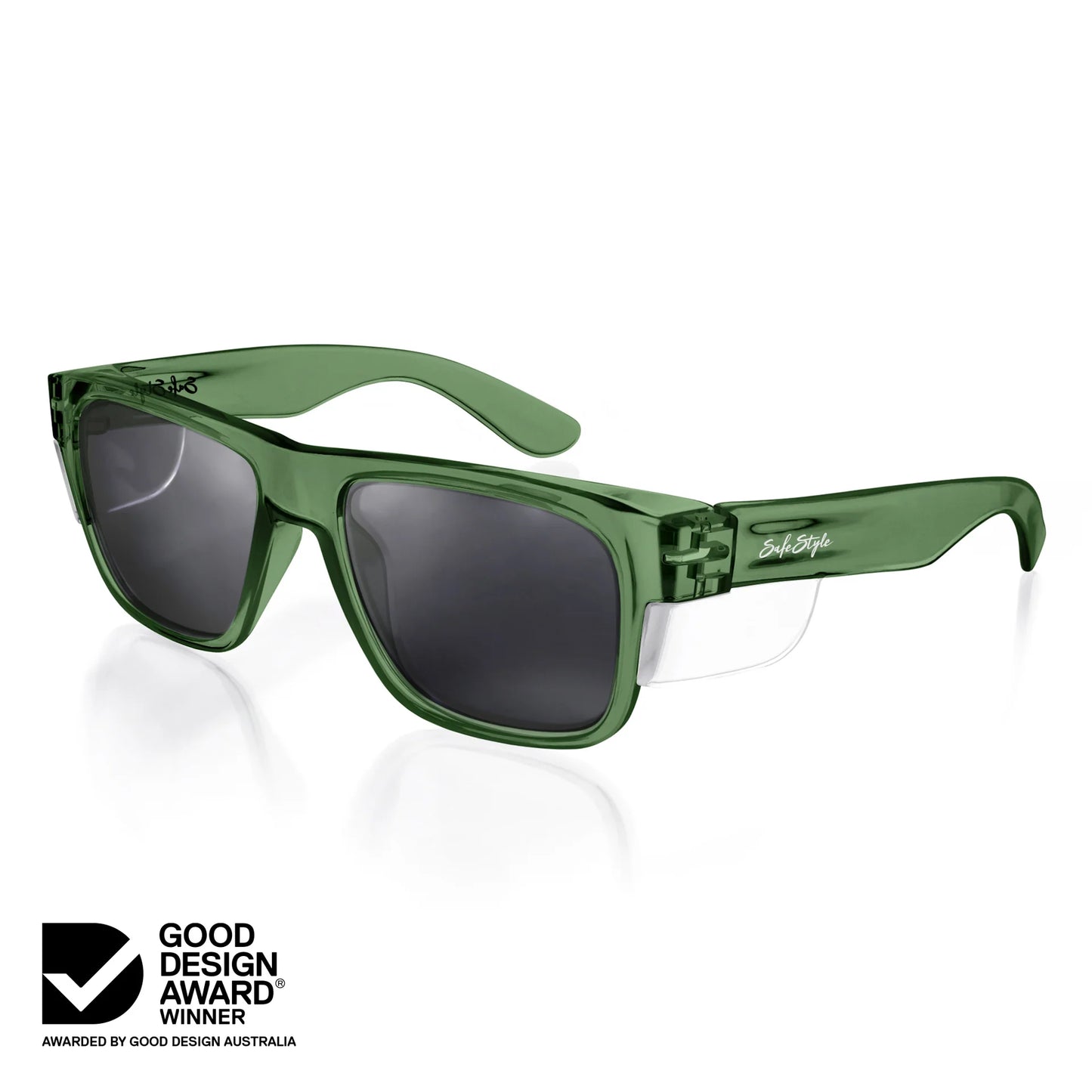 Safe Style - Fusions Green Frame Polarised Lens Safety Glasses