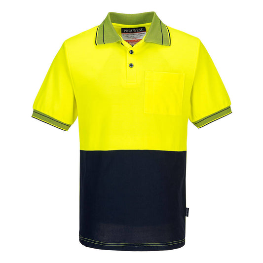 Portwest - MP210 - Hi-Vis Cotton Comfort Contrast Class D Polo Shirt S/S