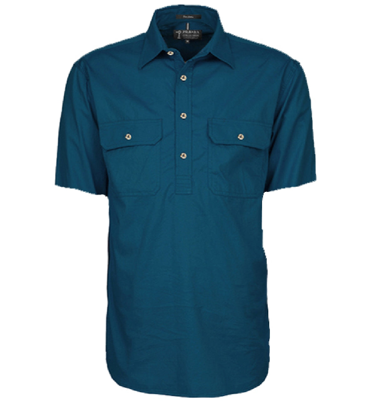 Pilbara - Mens Closed Front Short Sleeve Shirt - Diesel