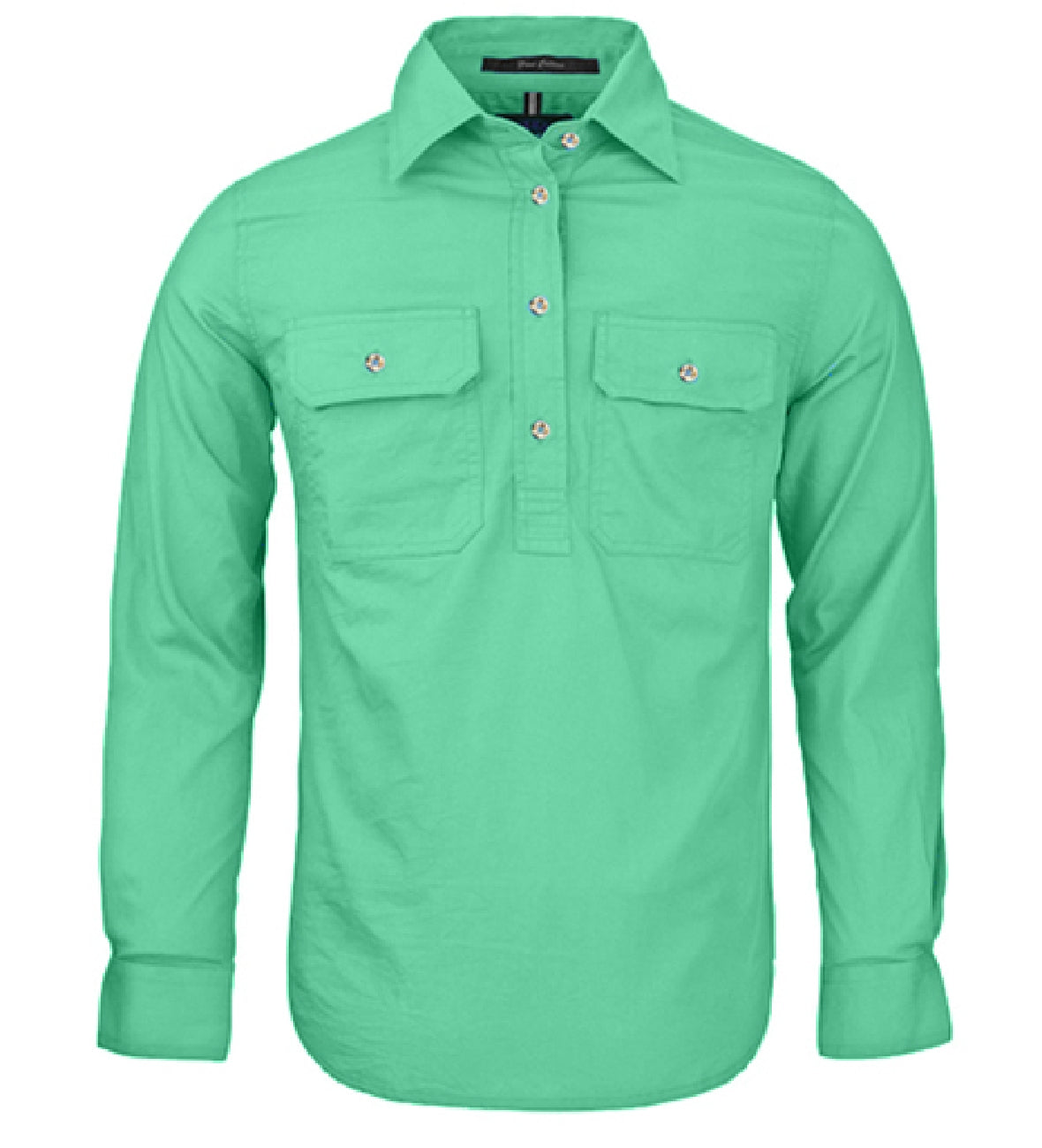 Pilbara - Womens Closed Front L/S Shirt Mint