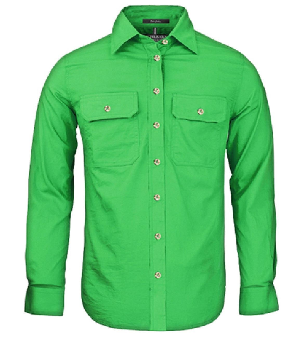 Pilbara - Ladies Open Front L/S Shirt Emerald