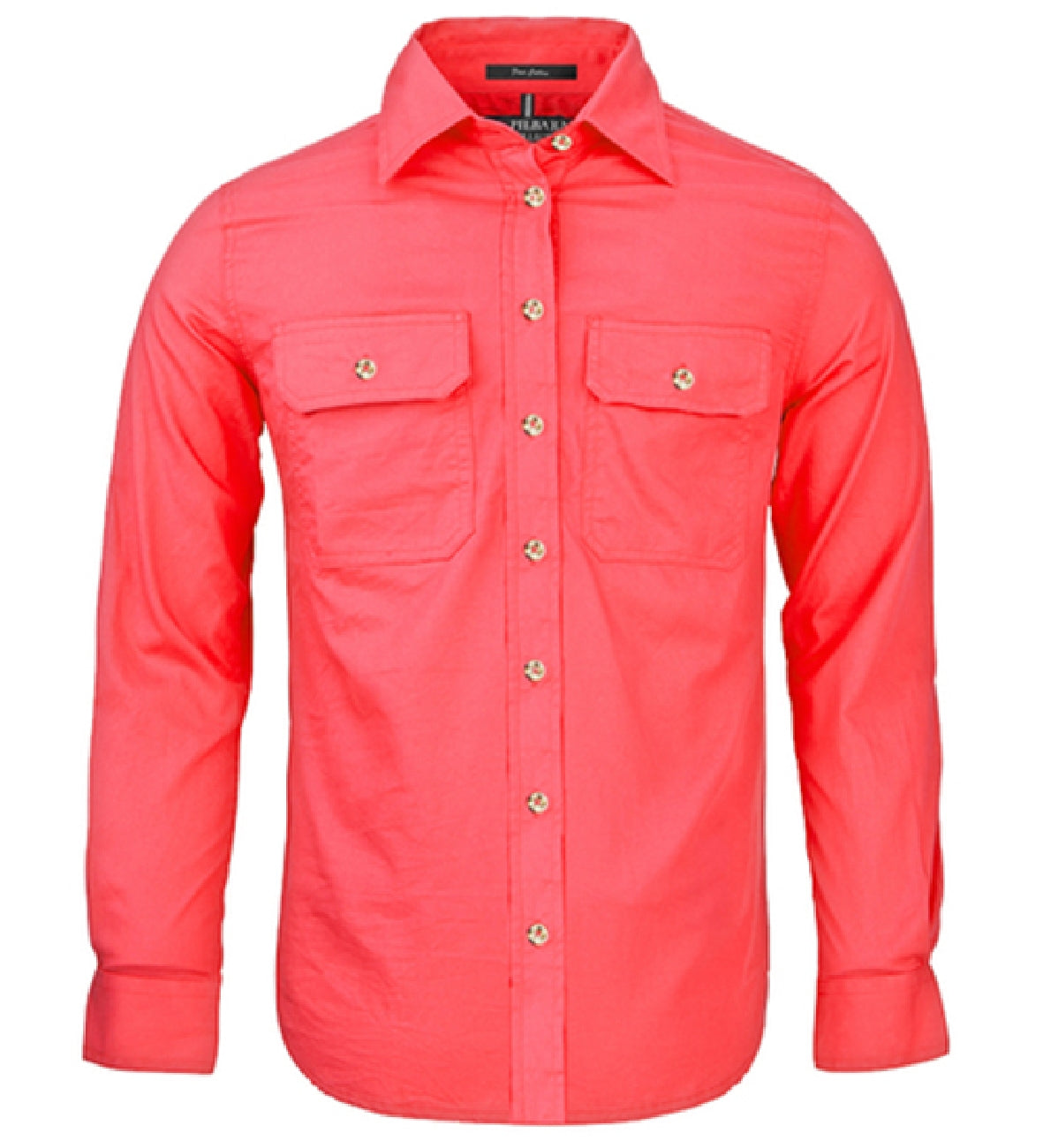 Pilbara - Ladies Open Front L/S Shirt Watermelon