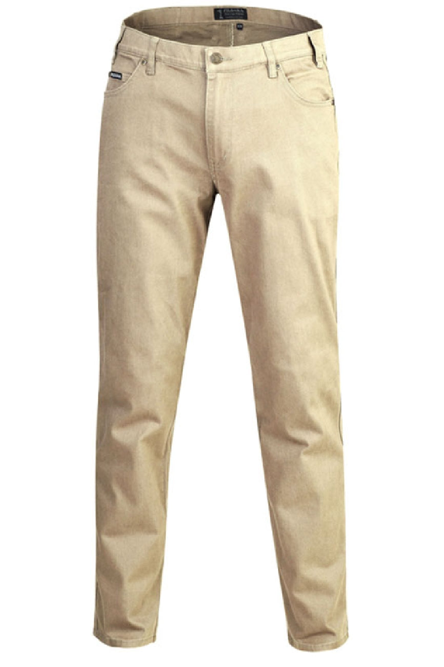 Pilbara - Men's Cotton Stretch Jean Wheat