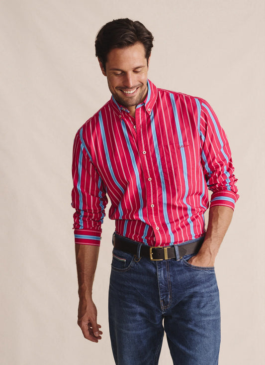 S Kidman - Men's Aberdeen Long Sleeve Shirt Pink