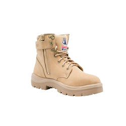 Steel Blue - No Scuff Argyle Zip Safety Toe