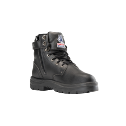 Steel Blue - No Scuff Argyle Zip Safety Toe