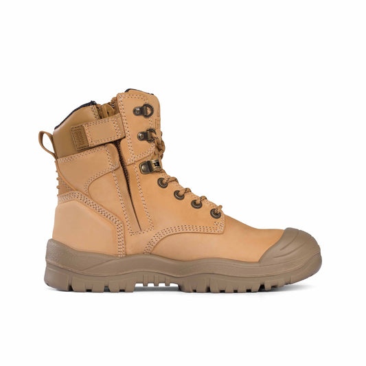 MONGREL - 561050 High Leg Zipsider Boot W/ Scuff Cap Wheat