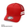GRACE - AH456 – A-Frame Striped Trucker Cap