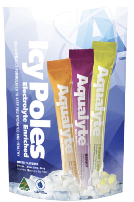 Maxisafe - Aqualyte Icy Pole - Mixed Flavour, 90ml, Bag of 10