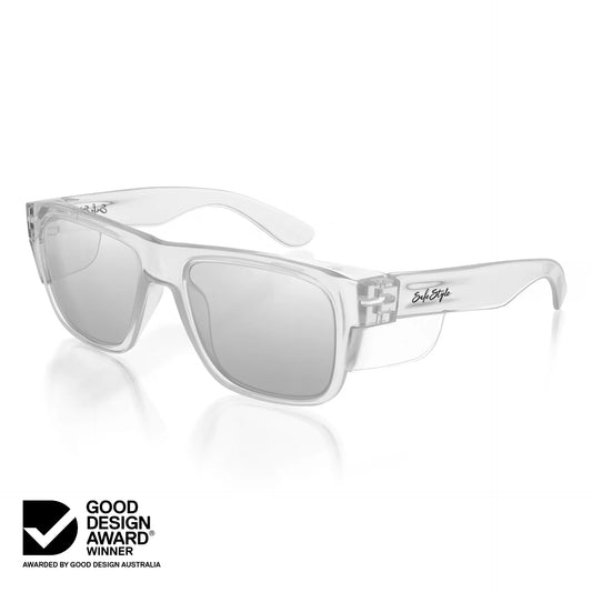 Safe Style - Fusions Clear Frame Hybrids Photochromic Lens Safety Glasses