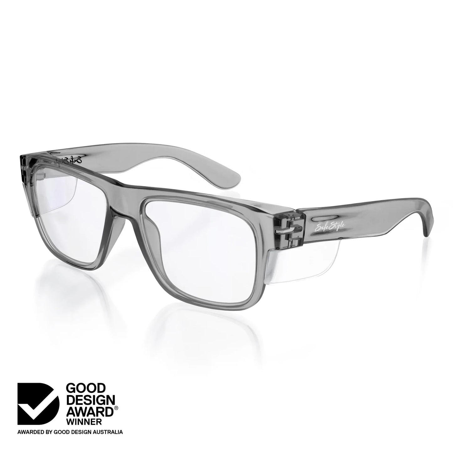 Safe Style - Fusions Graphite Frame Clear Lens Safety Glasses