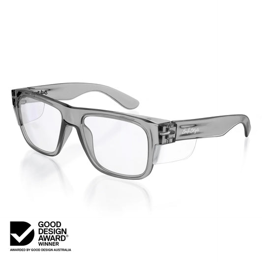 Safe Style - Fusions Graphite Frame Clear Lens Safety Glasses