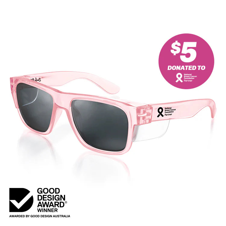Safe Style - Fusions Pink Frame Polarised Lens Safety Glasses