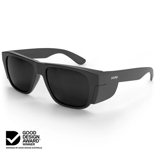 Safe Style - Fusions XL Matte Black Frame Polarised Lens Safety Glasses