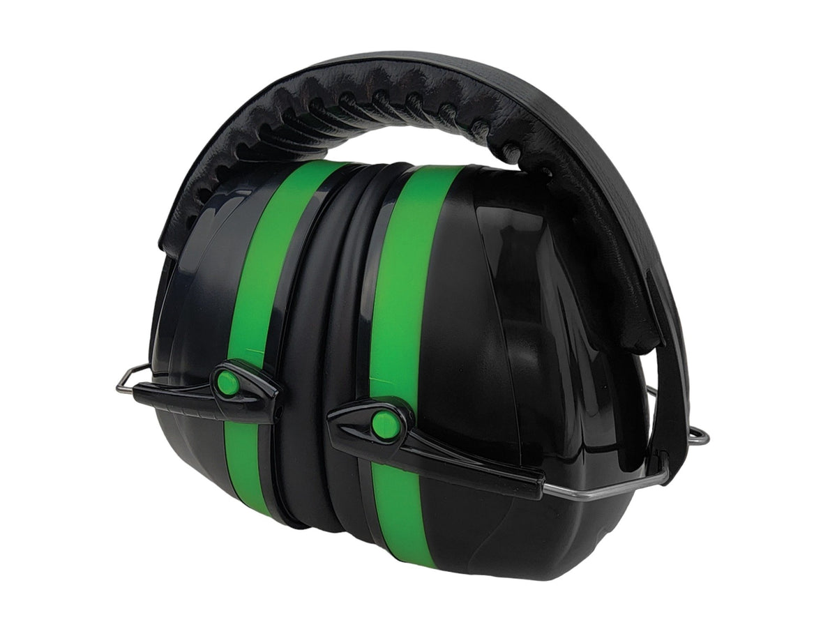 Folding Earmuff 33dB - Class 5 - Green