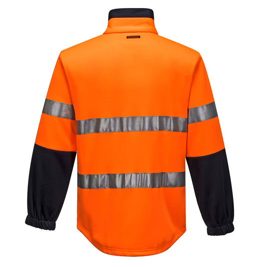 Portwest - Hi-Vis Water Repellent Contrast Zipped Brush Fleece