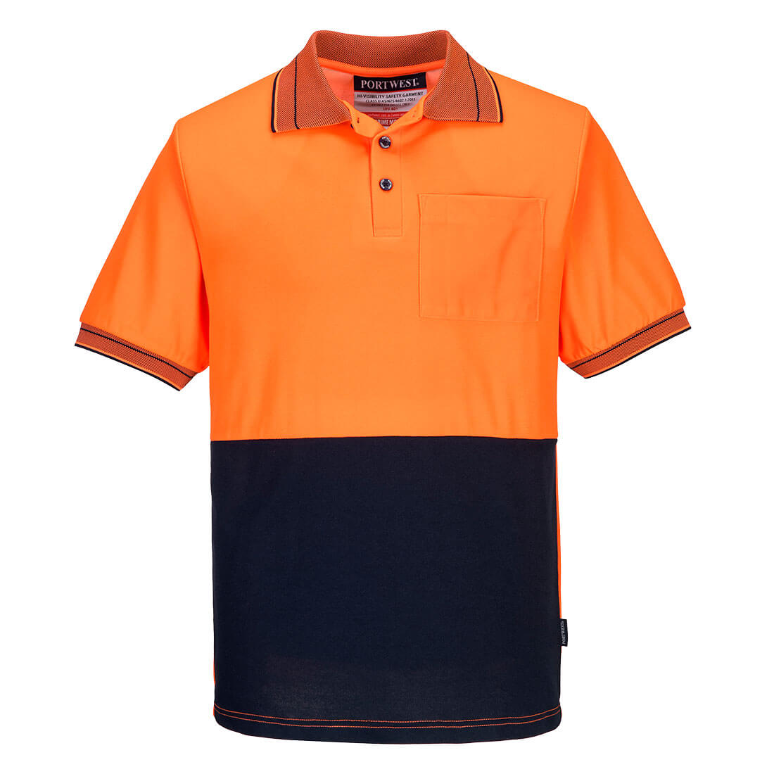 Portwest - MP210 - Hi-Vis Cotton Comfort Contrast Class D Polo Shirt S/S