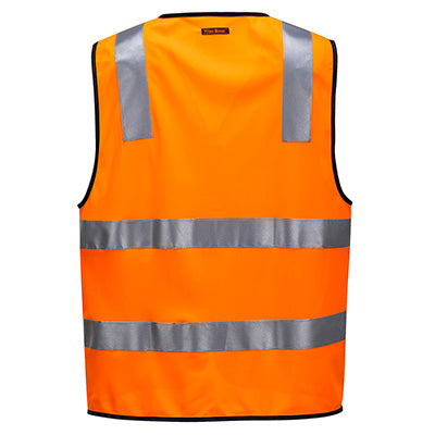 Portwest -MZ102 - Hi-Vis Taped Zipped Vest