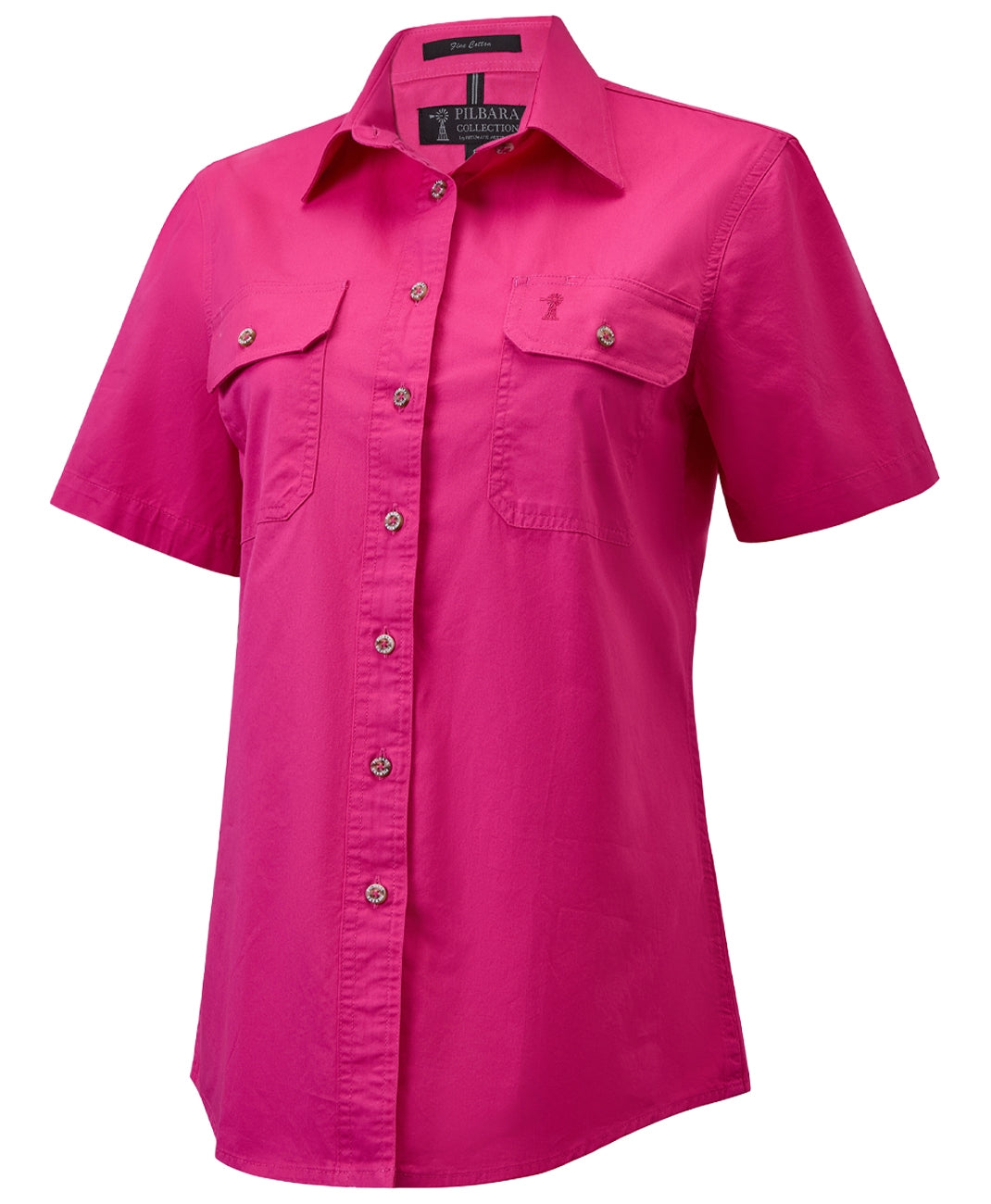 Pilbara - Women's Open Front S/S Shirt