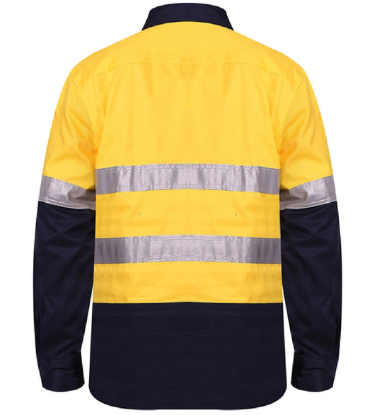 Ritemate - Closed Front HiViz L/S 2 Tone 50MM Reflective Tape