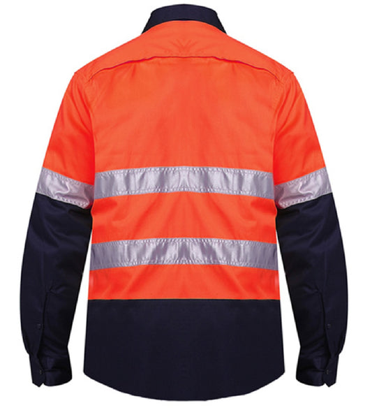 RITEMATE - Vented Open Front L/W L/S 50MM Reflective Tape