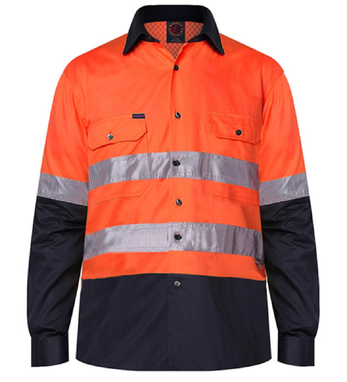 RITEMATE - Vented Open Front L/W L/S 50MM Reflective Tape