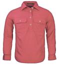 Pilbara - Childrens Closed Front Long Sleeve Shirt - Canyon