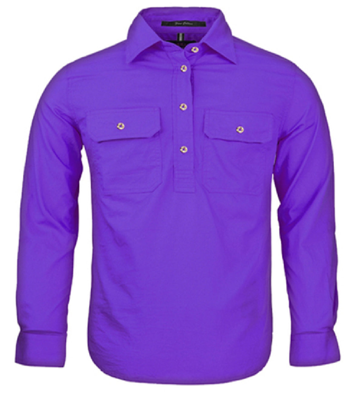 Pilbara - Childrens Closed Front Long Sleeve - Purple