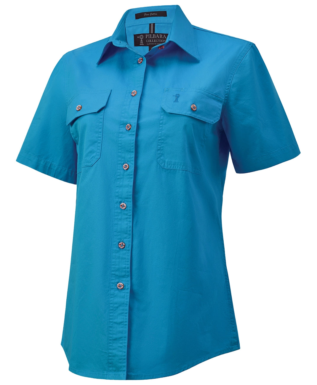 Pilbara - Women's Open Front S/S Shirt