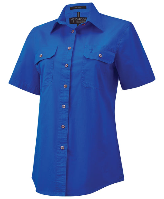 Pilbara - Women's Open Front S/S Shirt