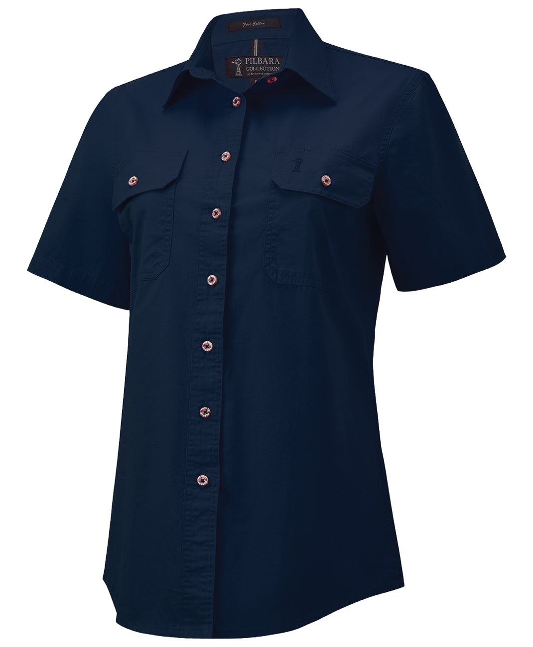 Pilbara - Women's Open Front S/S Shirt