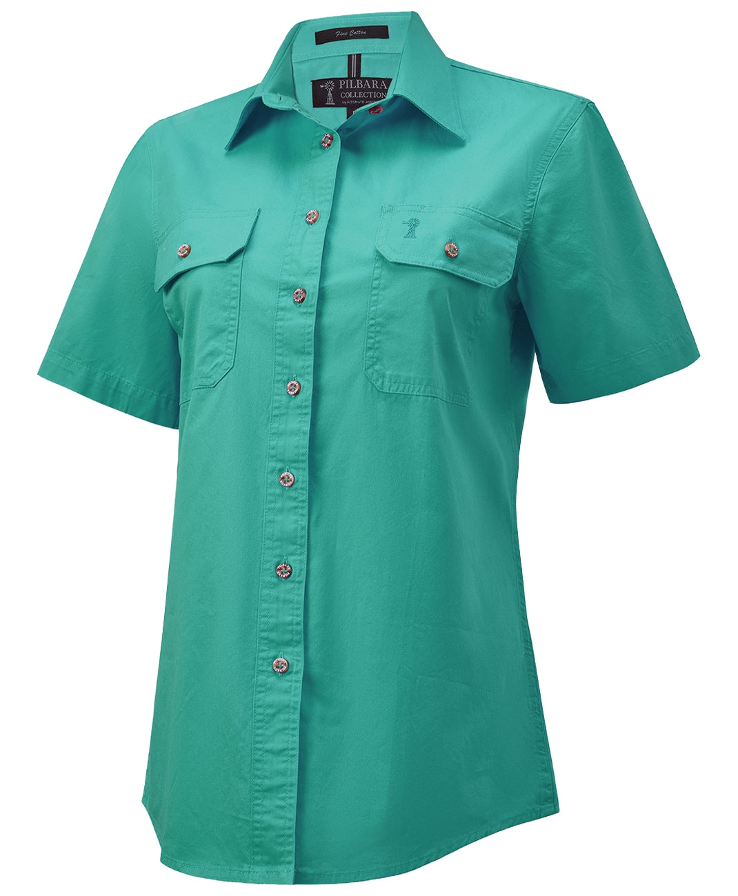 Pilbara - Women's Open Front S/S Shirt