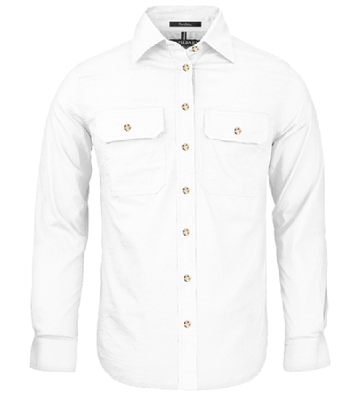 Pilbara - Ladies Open Front L/S Shirt  White