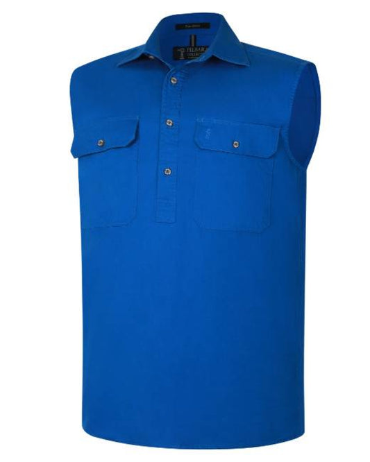 Pilbara - Men's Closed Front Sleeveless Shirt