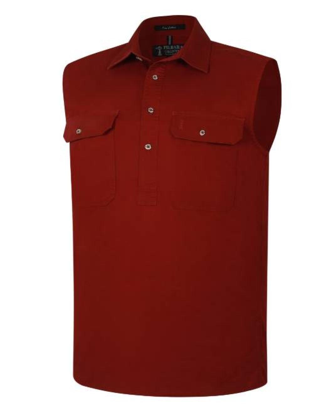 Pilbara - Men's Closed Front Sleeveless Shirt