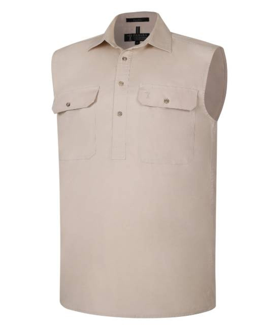 Pilbara - Men's Closed Front Sleeveless Shirt