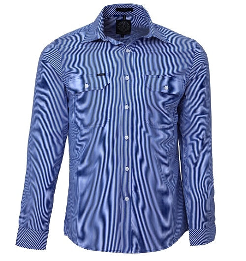 Pilbara - Mens L/S shirt, Double Pockets