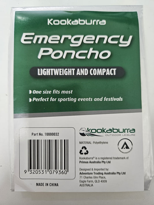 Kookaburra Emergency Poncho